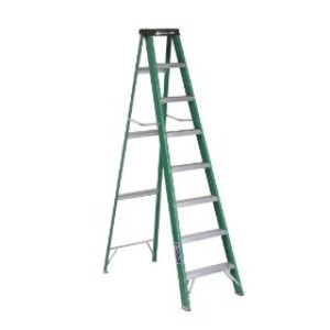 LOUISVILLE LADDER FS4008 8' TYPE II FIBERGLASS STEPLADDER 225 LB RATING