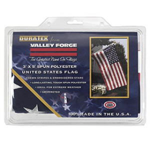 VALLEY FORGE USDT3 3' X 5' SPUN POLYESTER US FLAGS