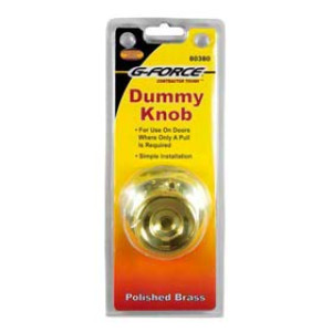 G-FORCE 80380 TULIP DUMMY KNOB POLISHED BRASS FINISH