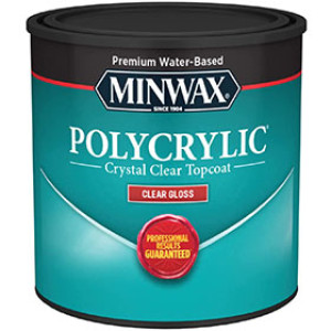 MINWAX 25555 GLOSS WATER BASED POLYCRYLIC PROTECTIVE FINISH