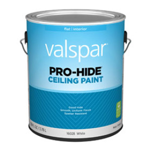VALSPAR 16028.007 PRO-HIDE FLAT WHITE CEILING PAINT