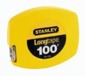 STANLEY 34-106 100' X 3/8" CLOSED CASE STEEL LONG TAPE RULE