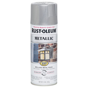 RUST-OLEUM STOPS RUST 7271830 11 OZ METALLIC FINISH SILVER SPRAY PAINT