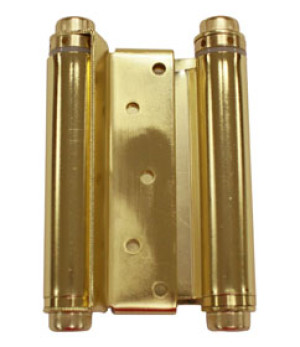 G-FORCE 43054 6" BRASS PLATED DOUBLE ACTING HINGE CARDED