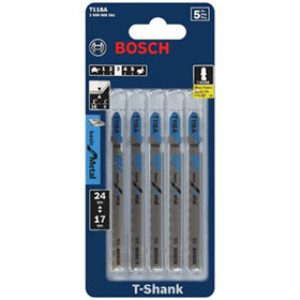 BOSCH T118A 3" 24TPI HIGH SPEED STEEL SHANK JIGSAW BLADE 5 PACK