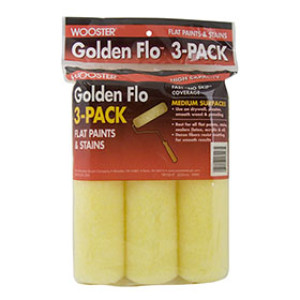 WOOSTER GOLDEN FLO RR726-9 9" X 3/8" ROLLER COVER 3-PACK