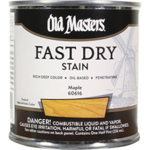 OLD MASTERS 60616 MAPLE FAST DRY WOOD STAIN 1/2 PINT