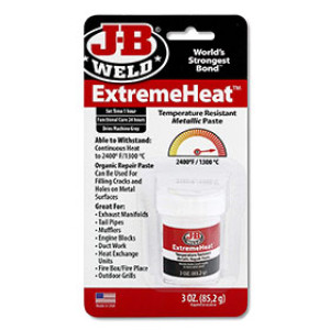 J-B WELD 37901 3OZ EXTREME HEAT METALLIC PASTE WITHSTANDS HEAT 2400 DEG FAHREN