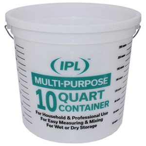 IPL 1045139 NATURAL #12CLR 10 QT MULTI-PURPOSE PAIL W/ REINFORCED RIM