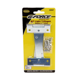 G-FORCE 42527 5" LIGHT TEE HINGE ZINC PLATED PAIR