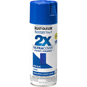 RUST-OLEUM 2X PAINTER'S TOUCH 334032 ULTRA COVER ENAMEL GLOSS DEEP BLUE