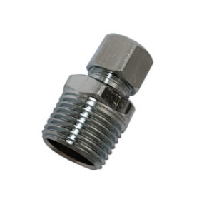 PLUMB PAK PP74PCLF STRAIGHT CONNECTOR 1/2" MIP X 3/8" OD LEAD FREE