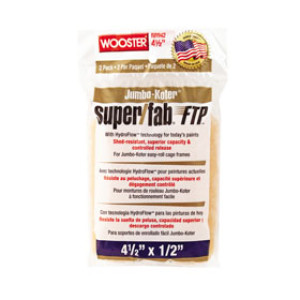 WOOSTER JUMBO-KOTER SUPER/FAB FTP RR942 4-1/2" X 1/2" KNIT ROLLER COVER 2-PACK