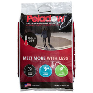 PELADOW DOW30BAG 30LB CALCIUM CHLORIDE PELLETS