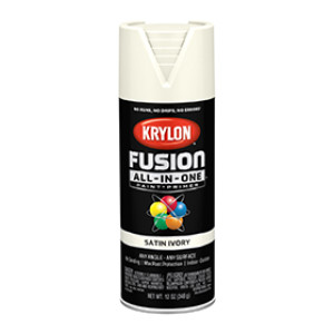 KRYLON K02739007 FUSION ALL-IN-ONE SATIN IVORY 12 OZ INDOOR - OUTDOOR