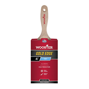 WOOSTER GOLD EDGE 5237 4" POLYESTER WALL BRUSH EXTRA FIRM FILAMENTS
