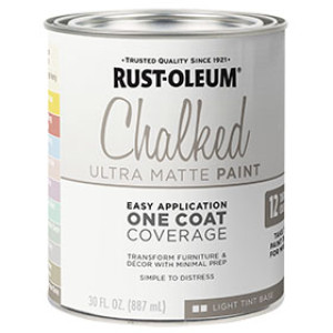RUST-OLEUM SPECIALTY 287688 30 OZ CHALKED PAINT LIGHT TINT BASE