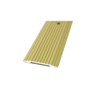 MD BUILDING 79095 1-1/4" X 72" WIDE FLUTED SEAM BINDER IN SATIN BRASS