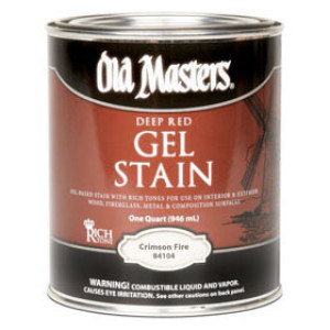 OLD MASTERS 84104 CRIMSON FIRE DEEP RED GEL STAIN