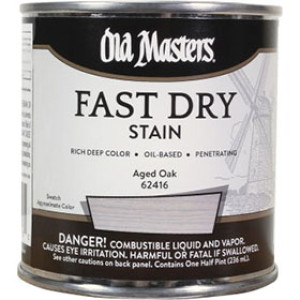 OLD MASTERS 62416 AGED OAK FAST DRY WOOD STAIN 1/2 PINT