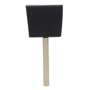 PAINT-FORCE 3" POLY FOAM BRUSH WOODEN HANDLE