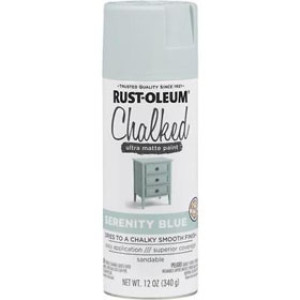 RUST-OLEUM SPECIALTY 302595 12 OZ CHALKED ULTRA MATTE SPRAY PAINT SERENITY BLU