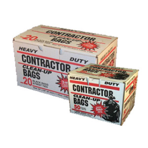 PACOA 19045 3 MIL HEAVY DUTY CLEAR CONTRACTOR BAGS (20 COUNT)