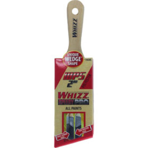 WHIZZ 21020S 2" PRO WEDGE SHORTY POLYESTER SASH BRUSH