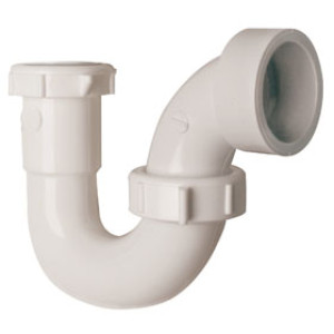 PLUMB PAK PP950W SINK TRAP 1-1/2" SOLVENT WELD WHITE PLASTIC