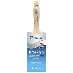 PREMIER 17313 BROOKLYN 3" BEAVERTAIL CT POLY BRUSH USA
