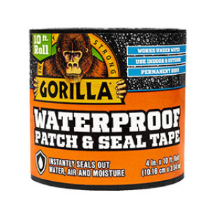 GORILLA GLUE 4612502 4" X 10' WATERPROOF PATCH & SEAL TAPE