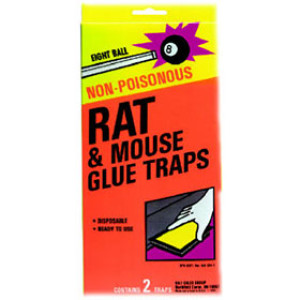 JT EATON 8 BALL 289 RAT GLUE TRAPS (2PK) LARGE SIZE
