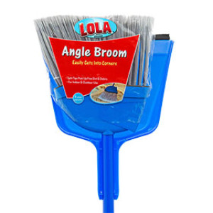 LOLA 01101-0 ANGLE BROOM WITH DUST PAN