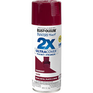 RUST-OLEUM 2X PAINTER'S TOUCH 334051 ULTRA COVER ENAMEL GLOSS CRANBERRY