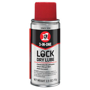 WD-40 120077 3-IN-1 2.5 OZ LOCK DRY LUBRICANT