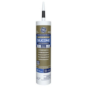 GE 5030 2813670 10.1 OZ BLACK ADVANCED SILICONE II WINDOW & DOOR SEALANT