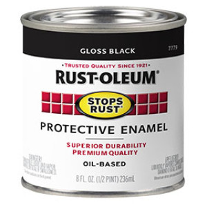 RUST-OLEUM STOPS RUST 7779730 GLOSS PROTECTIVE ENAMEL BLACK