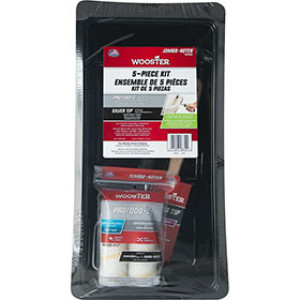 WOOSTER RR396-4 1/2 JUMBO-KOTER PRO/DOO-Z FTP SILVER TIP KIT 4PC