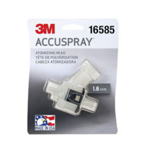 3M 16585 ACCUSPRAY SINGLE ATOMIZING HEAD CLEAR TRANSPARENT 1.8MM