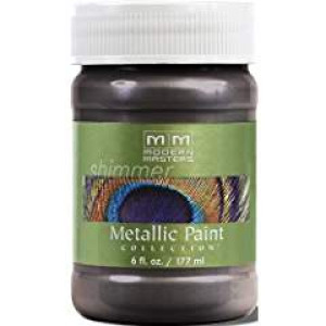 MODERN MASTERS ME243-06 6 OZ SMOKE SATIN METALLIC PAINT SEMI-OPAQUE