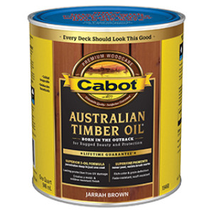 CABOT 19460.005 JARRAH BROWN AUSTRALIAN TIMBER OIL WOOD FINISH VOC OILMODIFIED