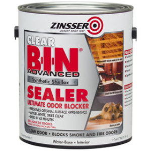 ZINSSER B-I-N ADVANCED 271460 CLEAR SYNTHETIC SHELLAC SEALER ODOR BLOCKER