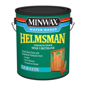 MINWAX HELMSMAN 710520000 CLEAR SATIN WATER BASED SPAR URETHANE 275 VOC