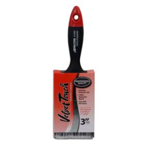 VELVET TOUCH 61030 3" BLACK/WHITE 100% POLYESTER BLEND VARNISH BRUSH