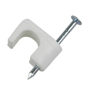 GARDNER BENDER PSW-1650T LOW VOLTAGE COAXIAL STAPLES 1/4" WHITE 25/CLAM