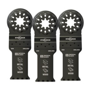 IMPERIAL IBSL330-3 STARLOCK 1-1/10" CUTTING WIDTH METAL/WOOD BLADE 3 PACK