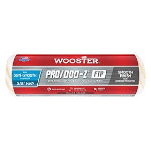 WOOSTER PRO/DOO-Z FTP RR666-9 9" X 3/8" WHITE/GOLD STRIPES WOVEN ROLLER COVER