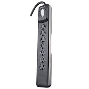 SOUTHWIRE 41496 7 OUTLET SURGE PROTECTOR SLIM WITH 10' CORD BLACK 1440 JOULES