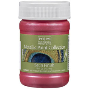 MODERN MASTERS ME797-06 6 OZ PINK TOPAZ SATIN METALLIC PAINT OPAQUE