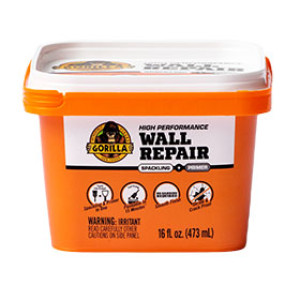GORILLA GLUE 103963 16 OZ HIGH PERFORMANCE WALL REPAIR SPACKLING + PRIMER